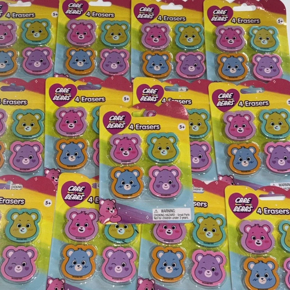 Care Bears Eraser Party Favors Care Bear ERASERS NEW Set of 13